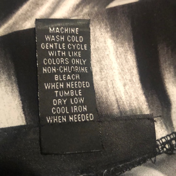 🌹Inc XL Black/White Design Wide Leg Pants Stretch - Picture 6 of 6